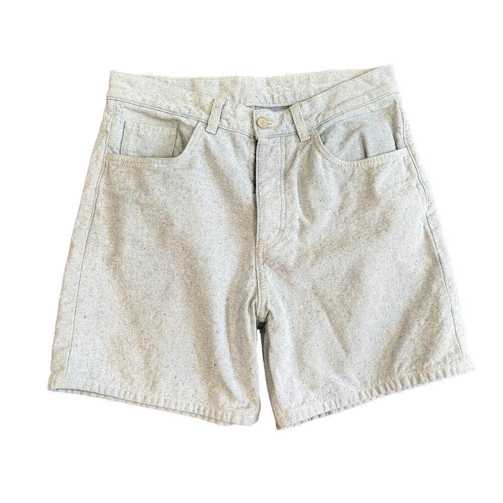 COS Relaxed Jean Shorts in Blue Marl, Size 29​